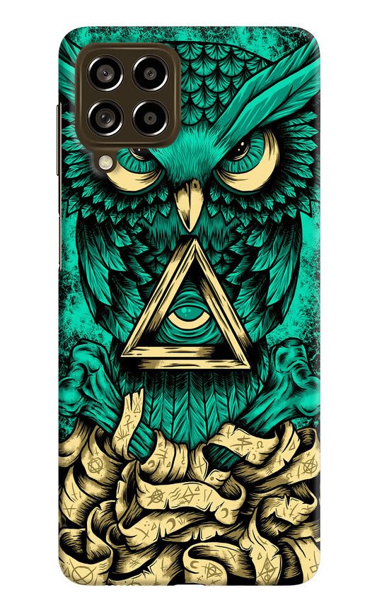 Green Owl Samsung M53 5G Hard Case Back Cover by Casekaro