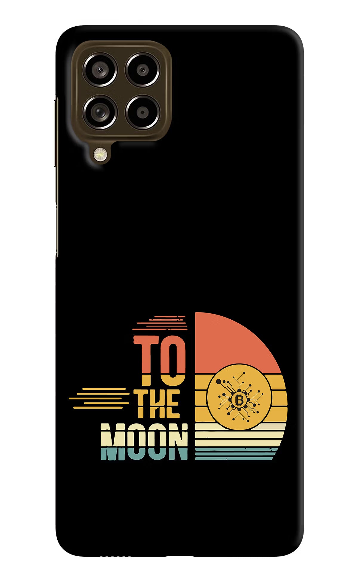 To the Moon Samsung M53 5G Hard Case Back Cover by Casekaro
