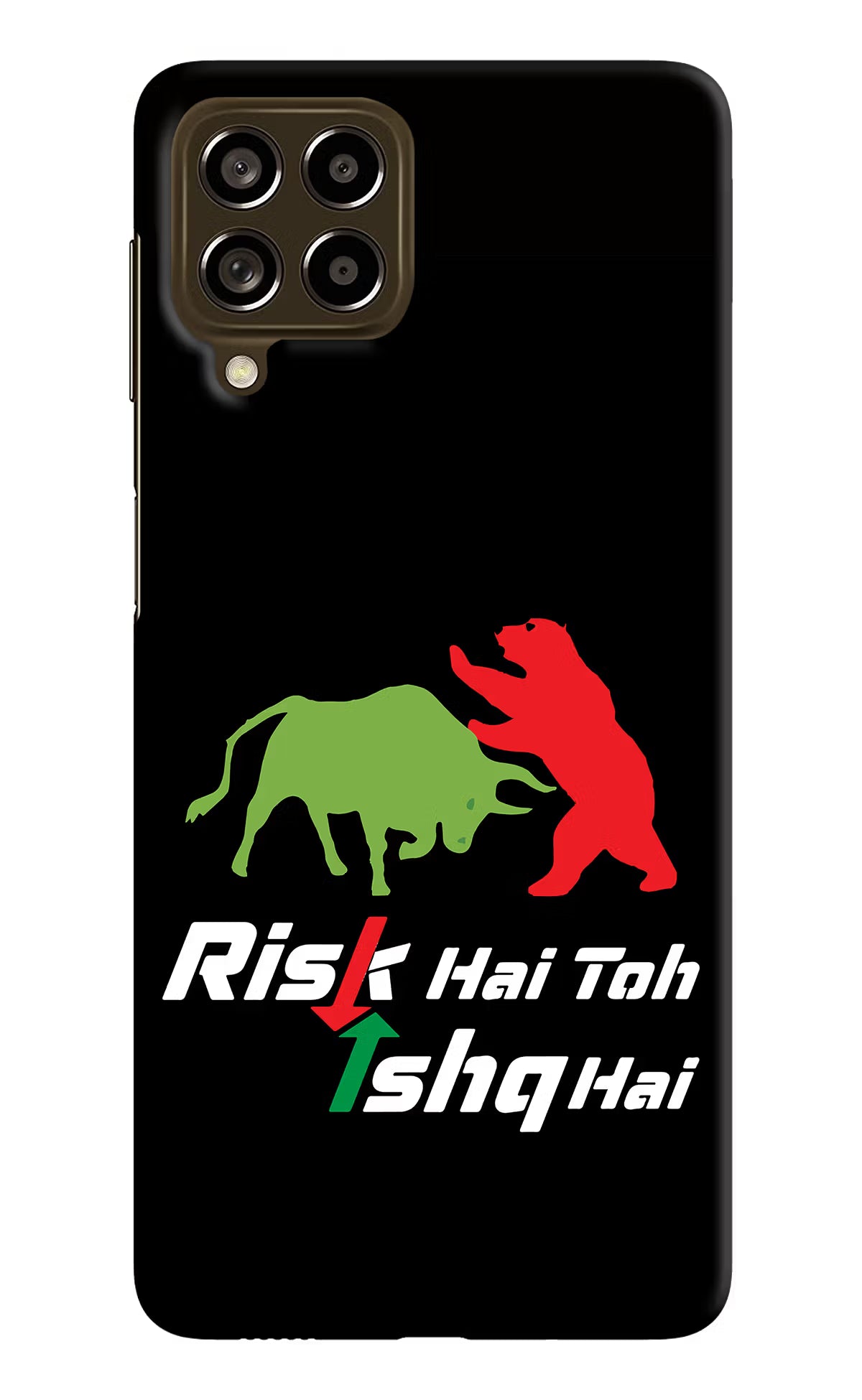 Risk Hai Toh Ishq Hai Samsung M53 5G Hard Case Back Cover by Casekaro