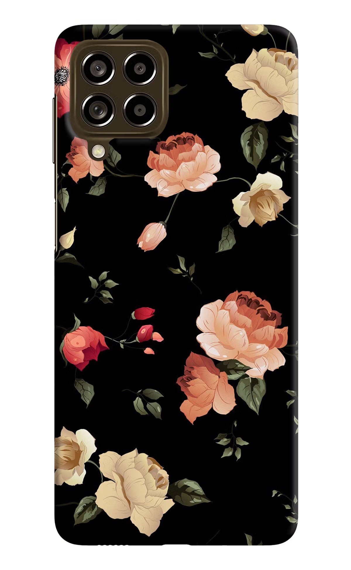 Flowers Samsung M53 5G Hard Case Back Cover by Casekaro