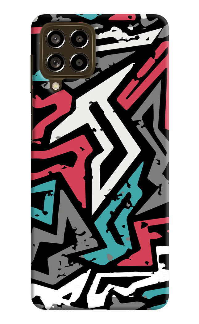 Geometric Graffiti Samsung M53 5G Hard Case Back Cover by Casekaro