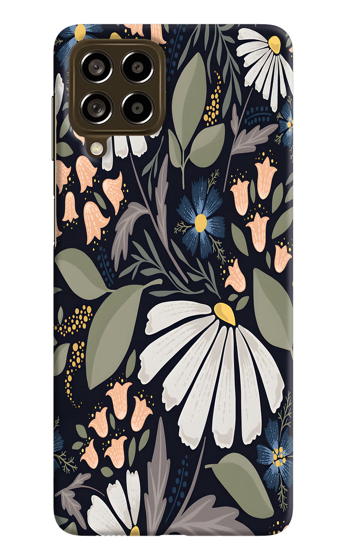 Flowers Art Samsung M53 5G Hard Case Back Cover by Casekaro