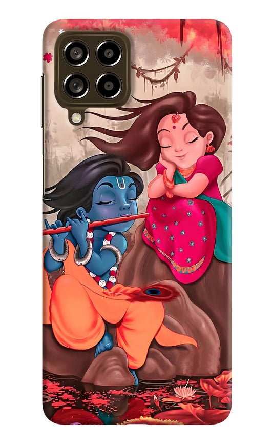 Radhe Krishna Samsung M53 5G Hard Case Back Cover by Casekaro