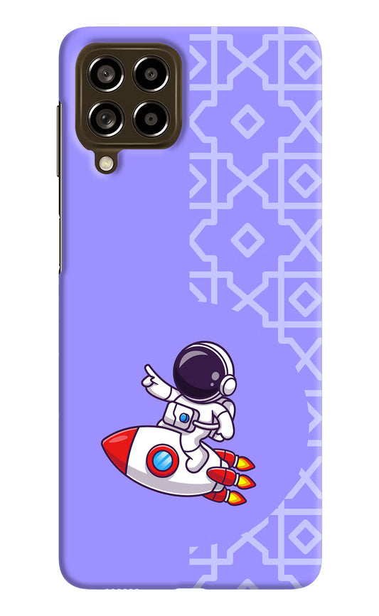 Cute Astronaut Samsung M53 5G Hard Case Back Cover by Casekaro