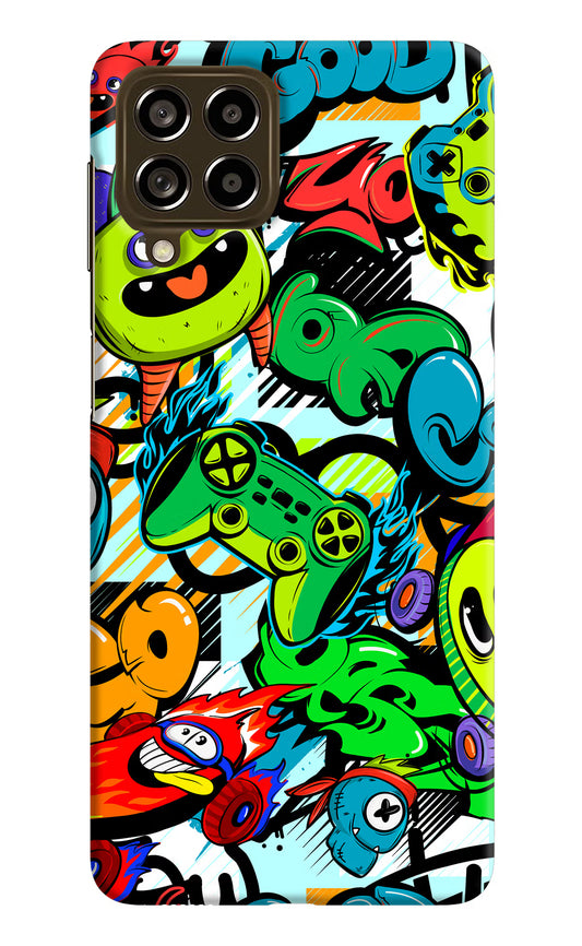 Game Doodle Samsung M53 5G Hard Case Back Cover by Casekaro