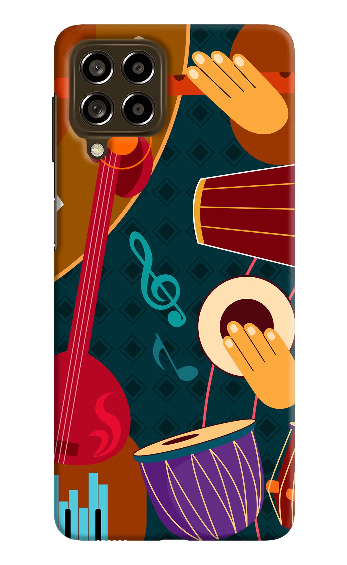 Music Instrument Samsung M53 5G Hard Case Back Cover by Casekaro