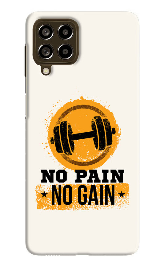 No Pain No Gain Samsung M53 5G Hard Case Back Cover by Casekaro