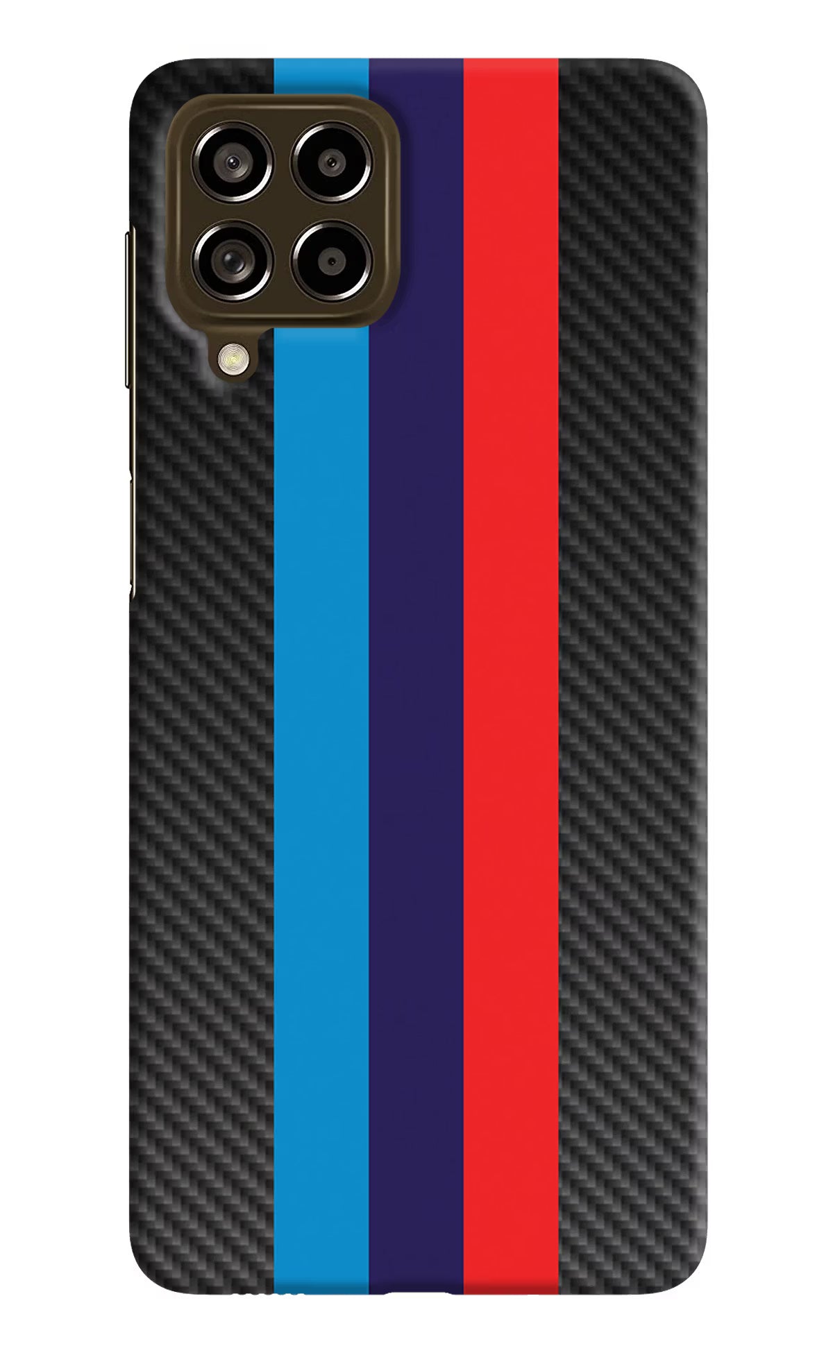 BMW Stripes Pattern Samsung M53 5G Hard Case Back Cover by Casekaro