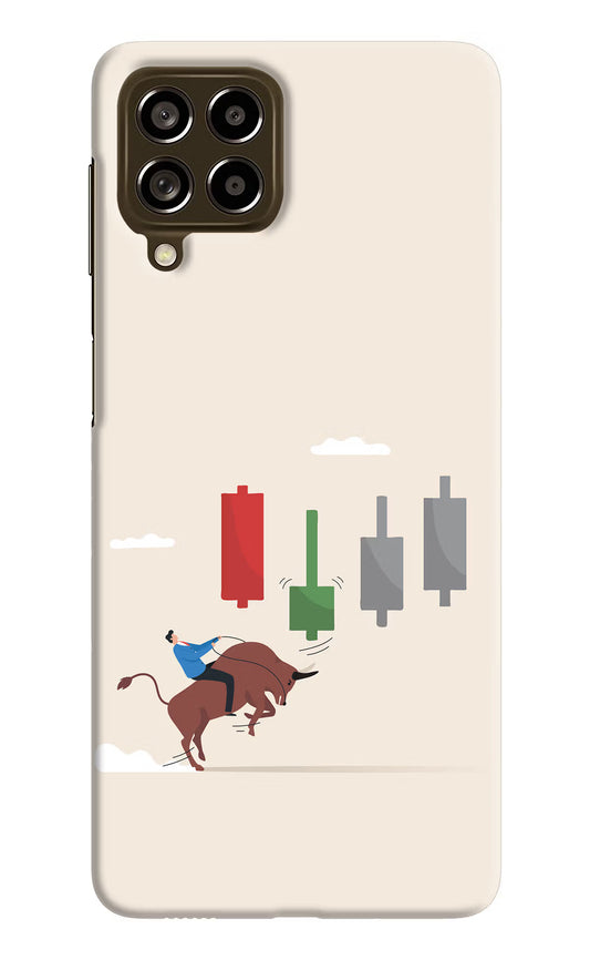 Bull Trading Momentum Samsung M53 5G Hard Case Back Cover by Casekaro