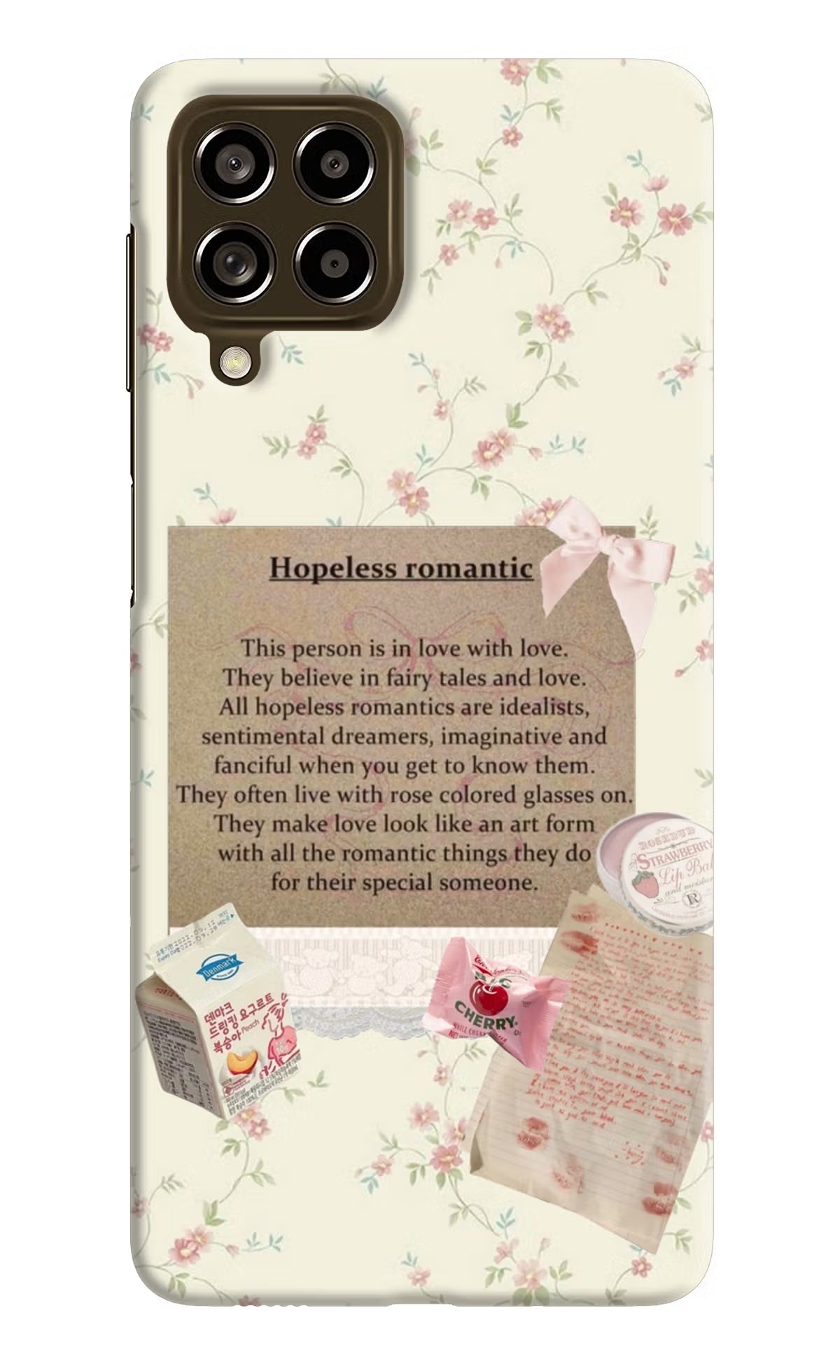 Hopeless Romantic Samsung M53 5G Hard Case Back Cover by Casekaro