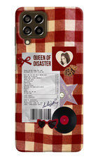 Queen of Disaster Samsung M53 5G Hard Case Back Cover by Casekaro