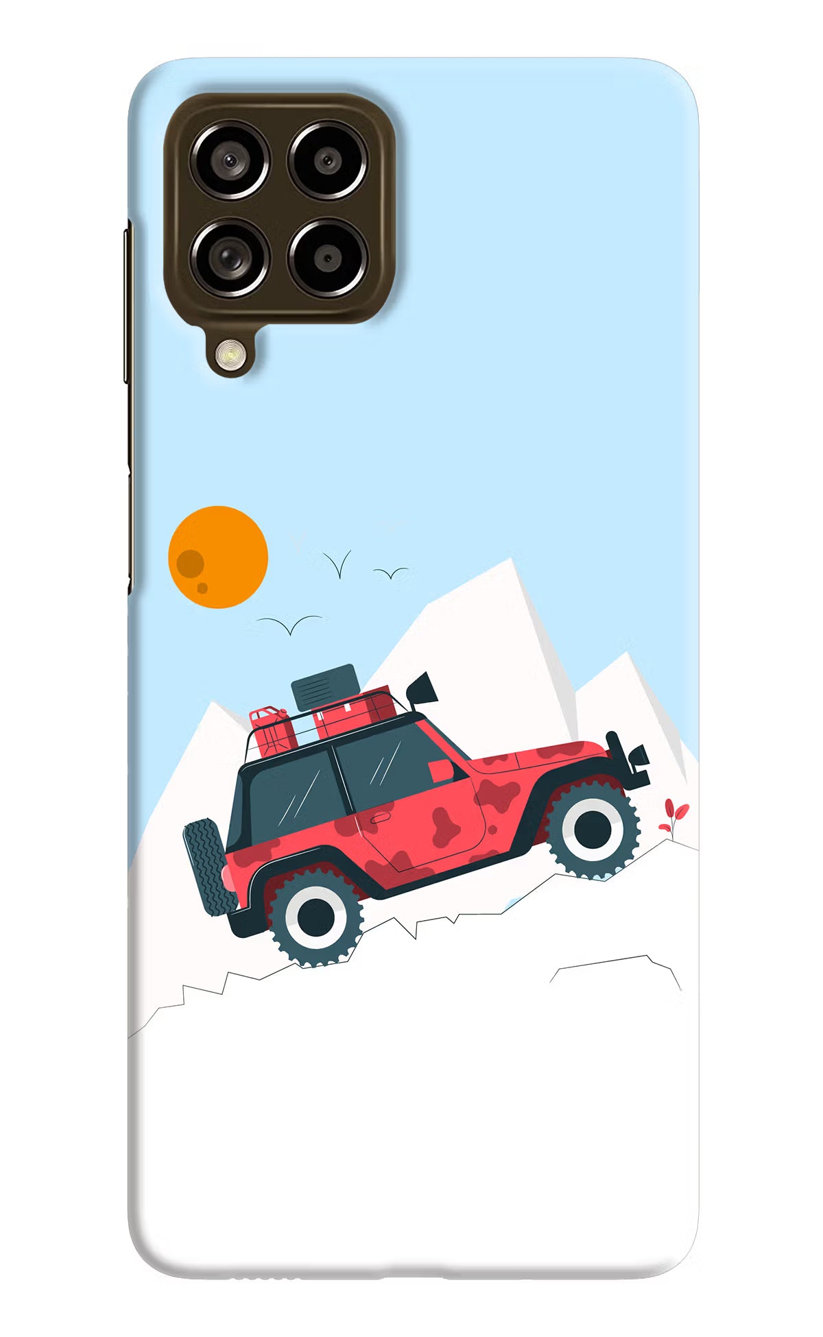Mountain Trail Beast Samsung M53 5G Hard Case Back Cover by Casekaro