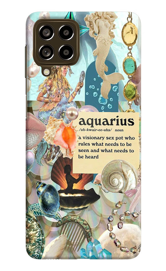 Aquarius Zodiac Samsung M53 5G Hard Case Back Cover by Casekaro