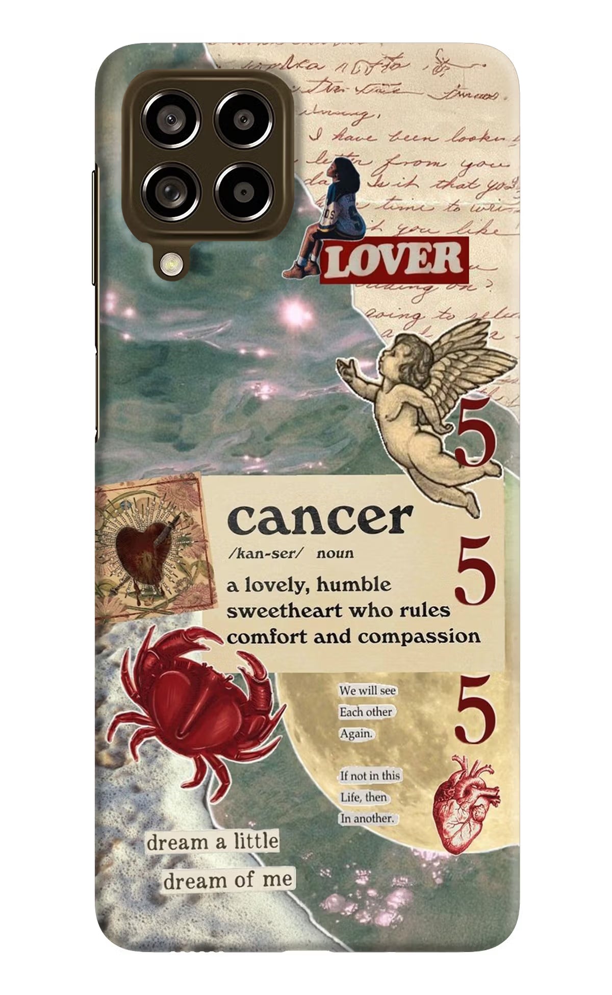 Cancer Zodiac Samsung M53 5G Hard Case Back Cover by Casekaro