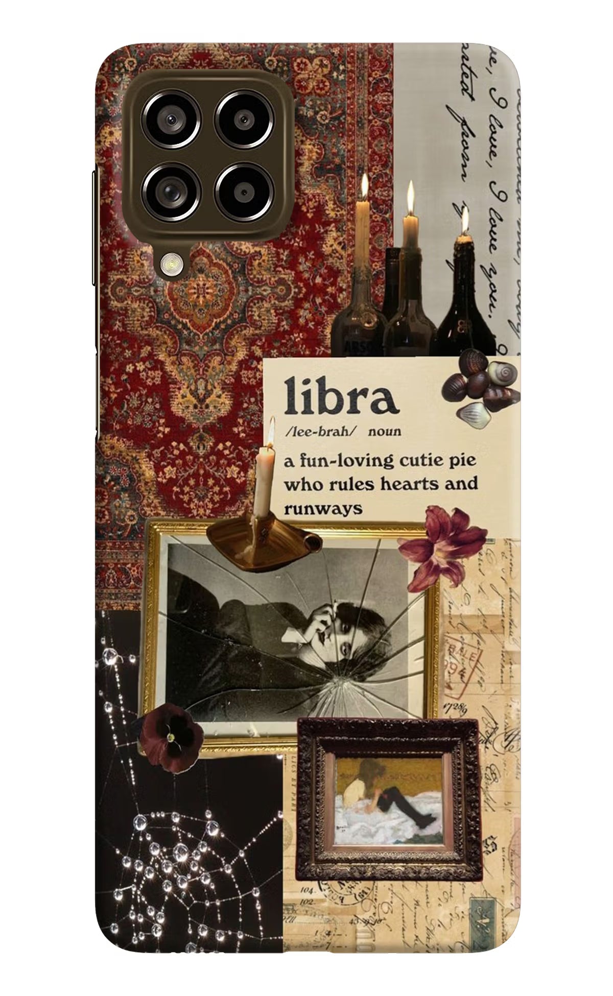 Libra Zodiac Samsung M53 5G Hard Case Back Cover by Casekaro