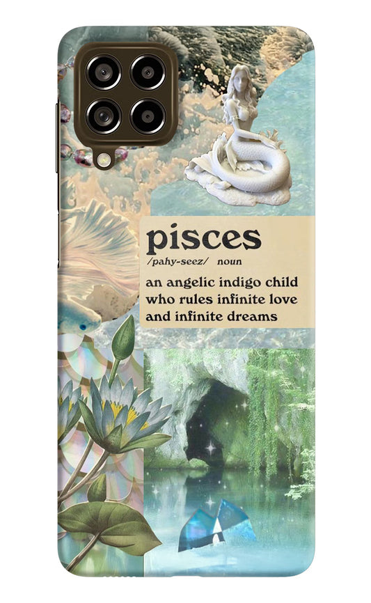 Pisces Zodiac Samsung M53 5G Hard Case Back Cover by Casekaro