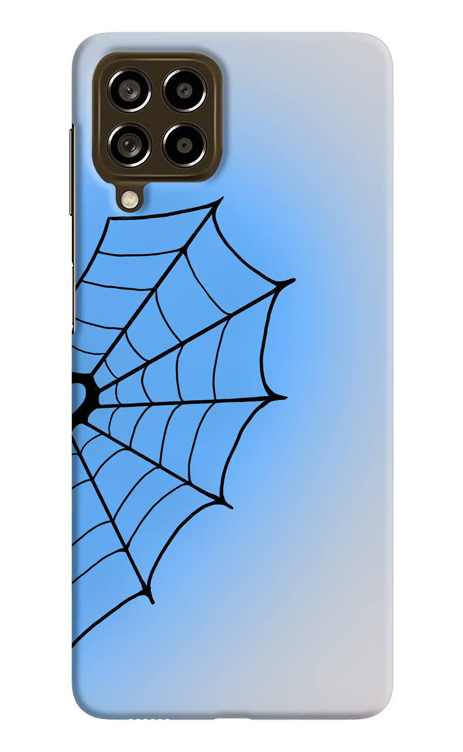 Blue Web Samsung M53 5G Back Cover, Hard case