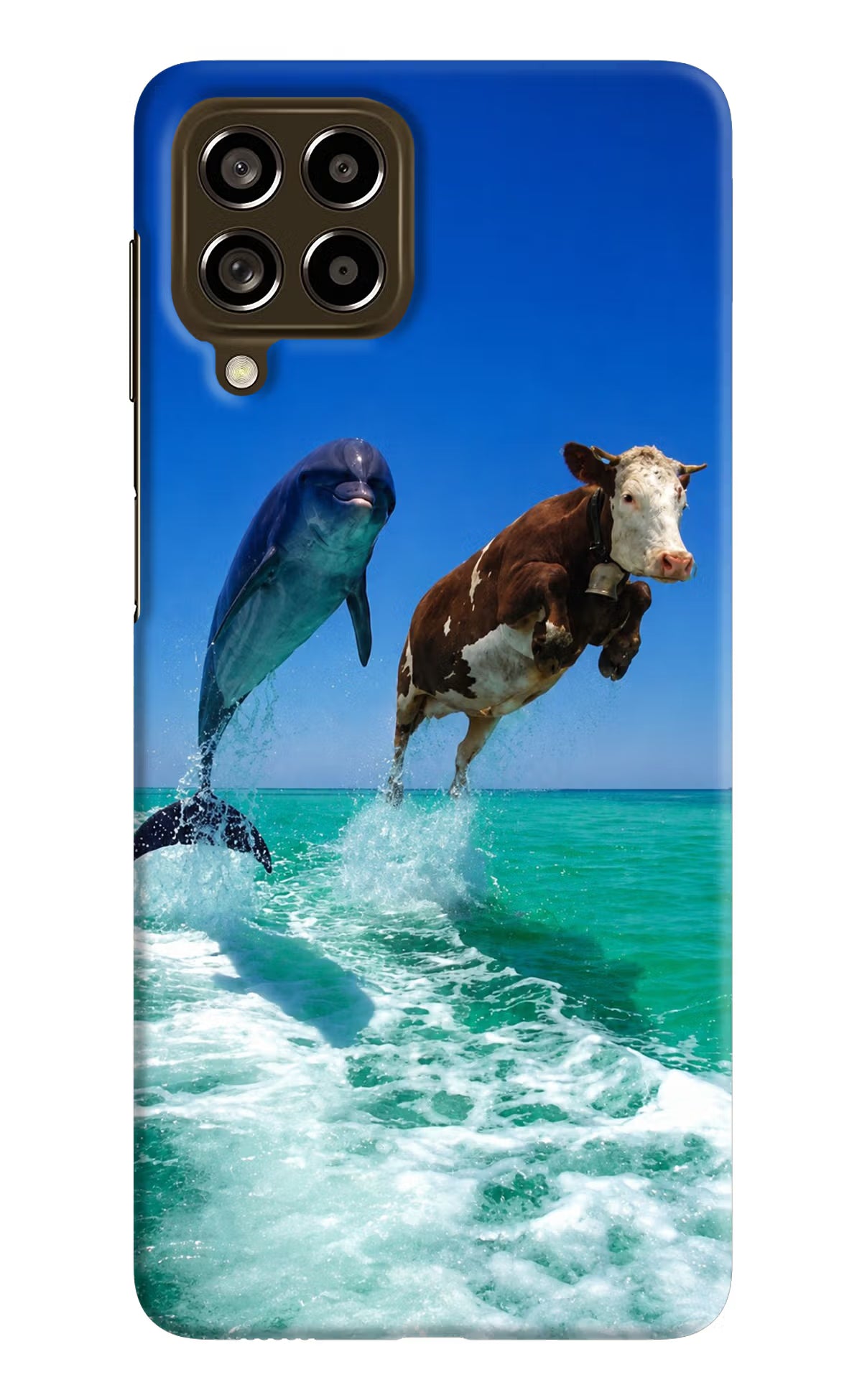 Dolphin vs Cow Samsung M53 5G Back Cover