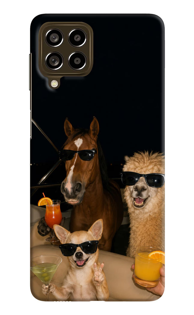 Party Squad Samsung M53 5G Hard Case Back Cover by Casekaro