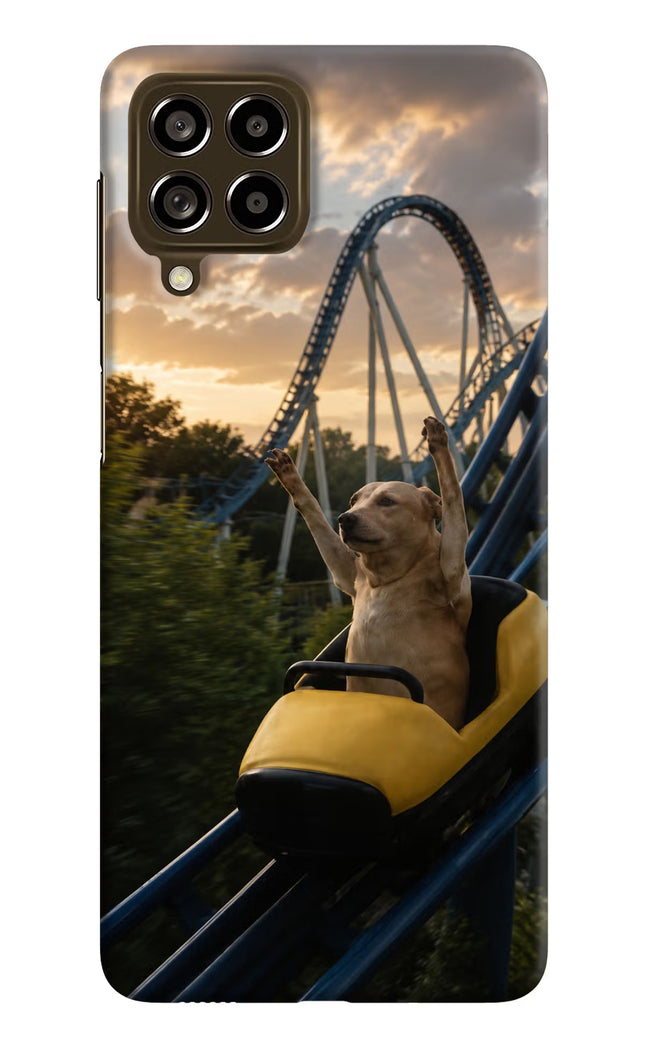 Rollercoaster Dog Samsung M53 5G Hard Case Back Cover by Casekaro