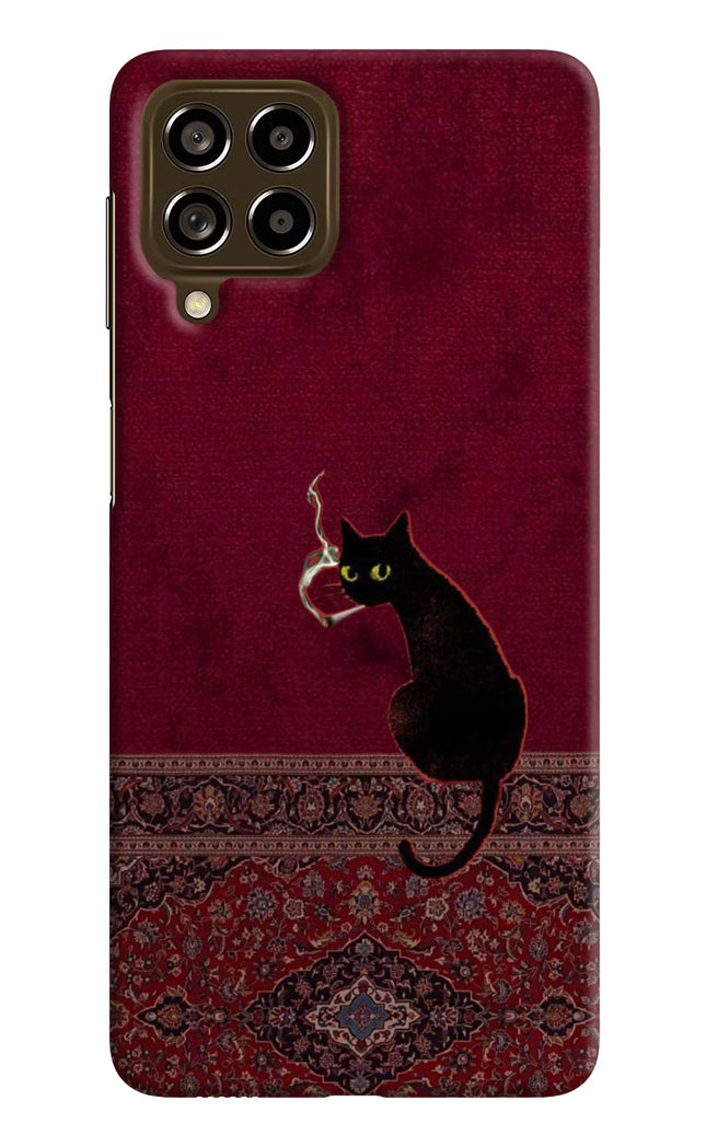 Midnight Cat Samsung M53 5G Hard Case Back Cover by Casekaro