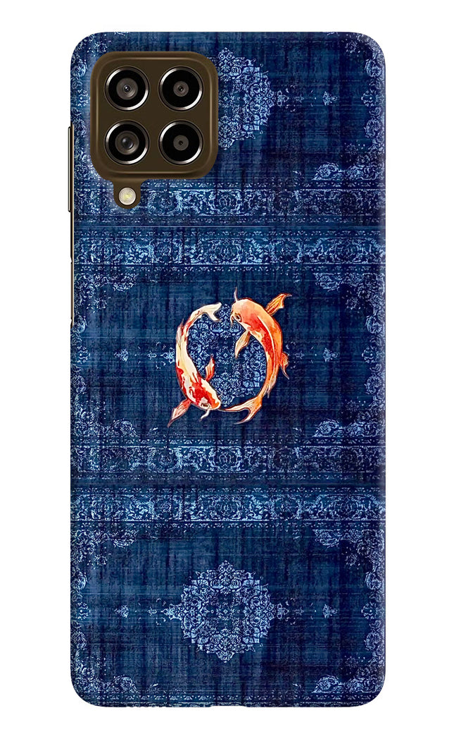 Koi Blue Samsung M53 5G Hard Case Back Cover by Casekaro
