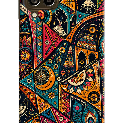 Folk Print Samsung M53 5G Hard Case Back Cover by Casekaro