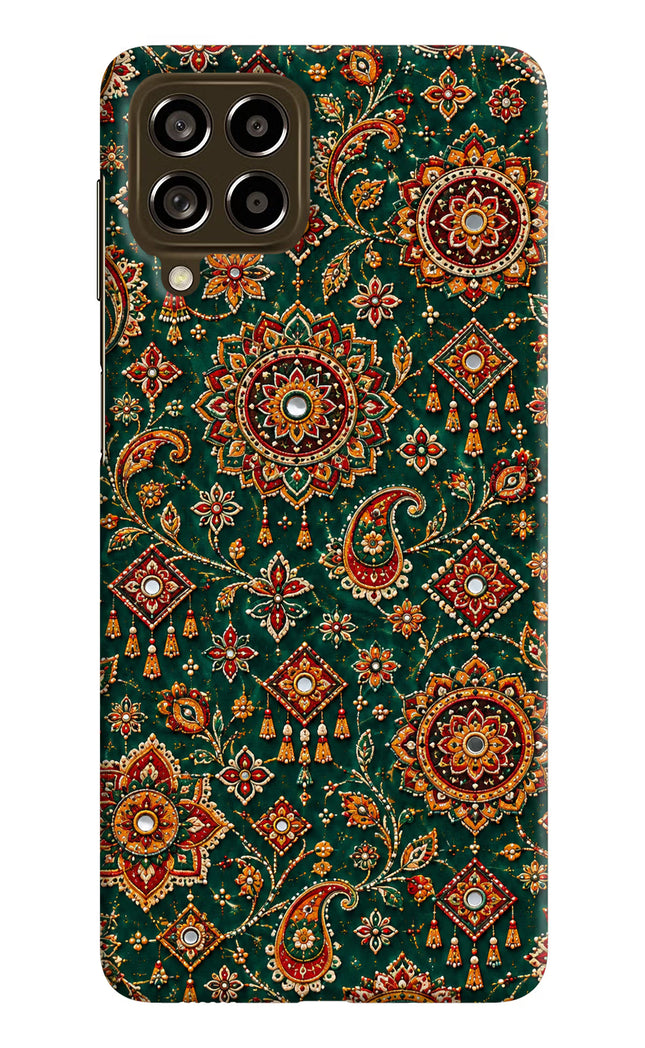 Green Pataka Samsung M53 5G Hard Case Back Cover by Casekaro