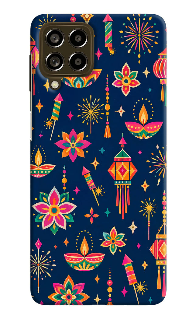 Festive Pop Samsung M53 5G Hard Case Back Cover by Casekaro