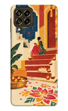 Diwali Rangoli Samsung M53 5G Hard Case Back Cover by Casekaro