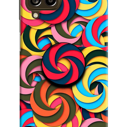 Spiral Pattern Samsung M53 5G Pop Case by Casekaro