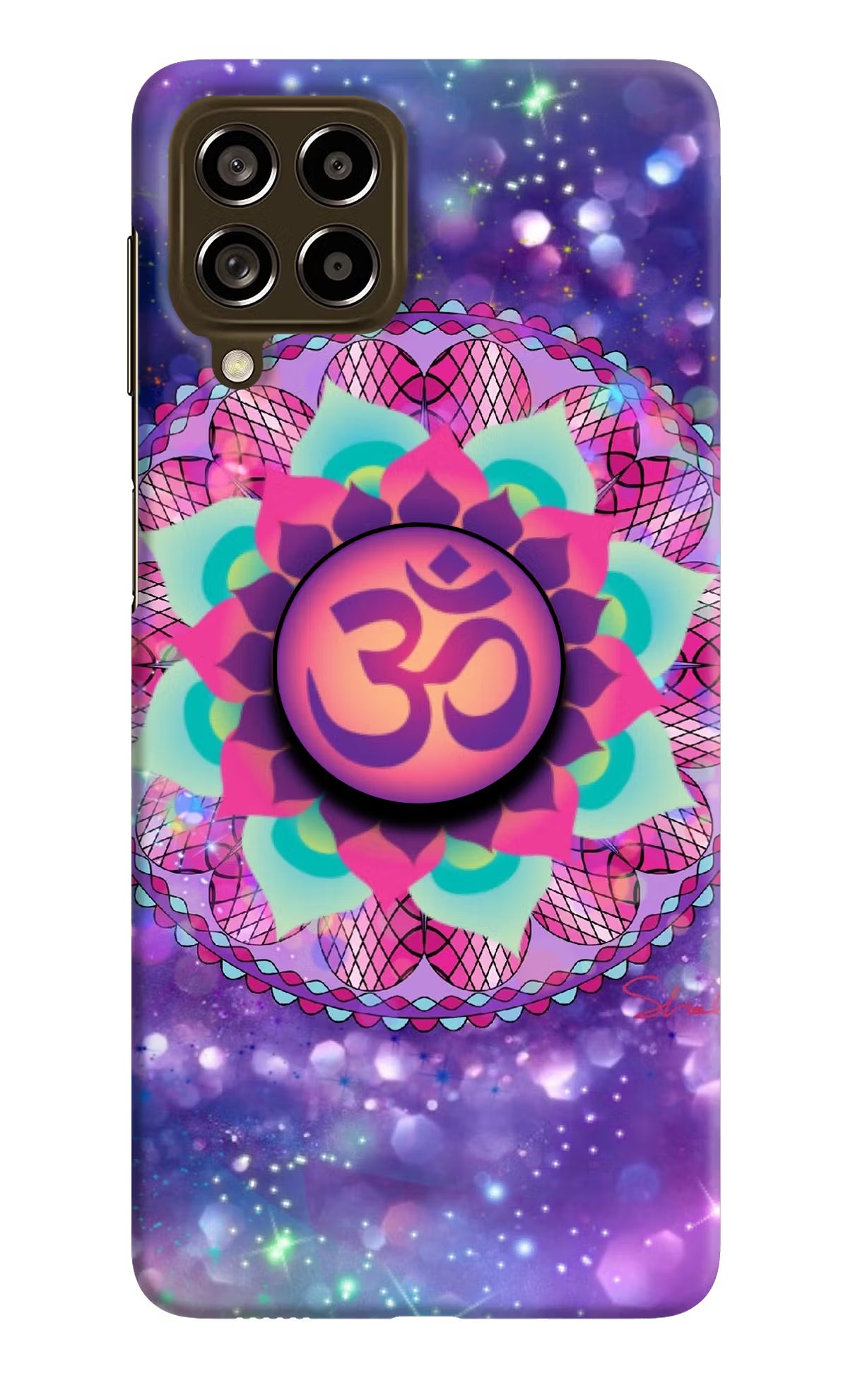 Om Purple Samsung M53 5G Pop Case by Casekaro