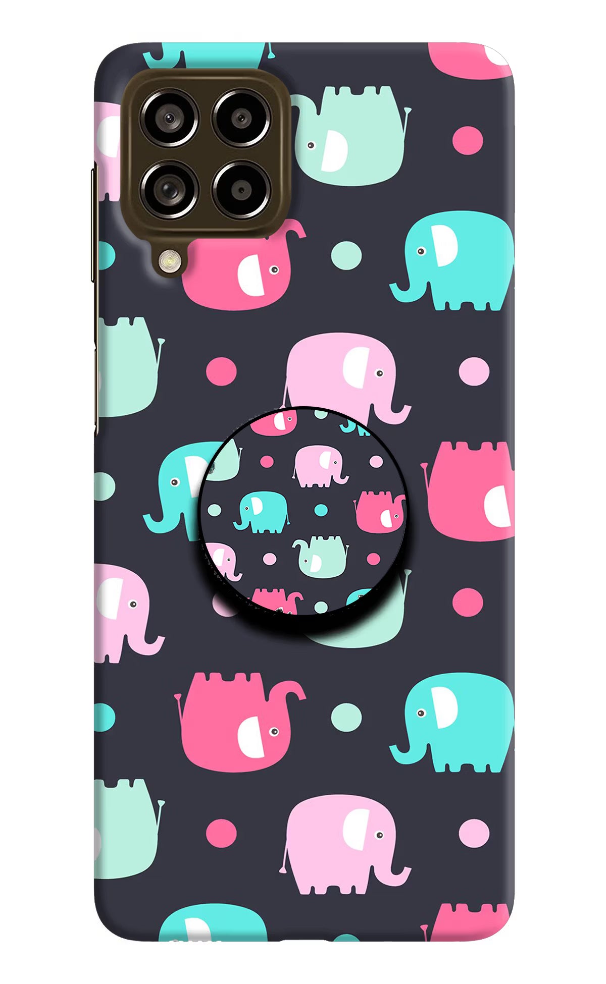 Baby Elephants Samsung M53 5G Pop Case by Casekaro