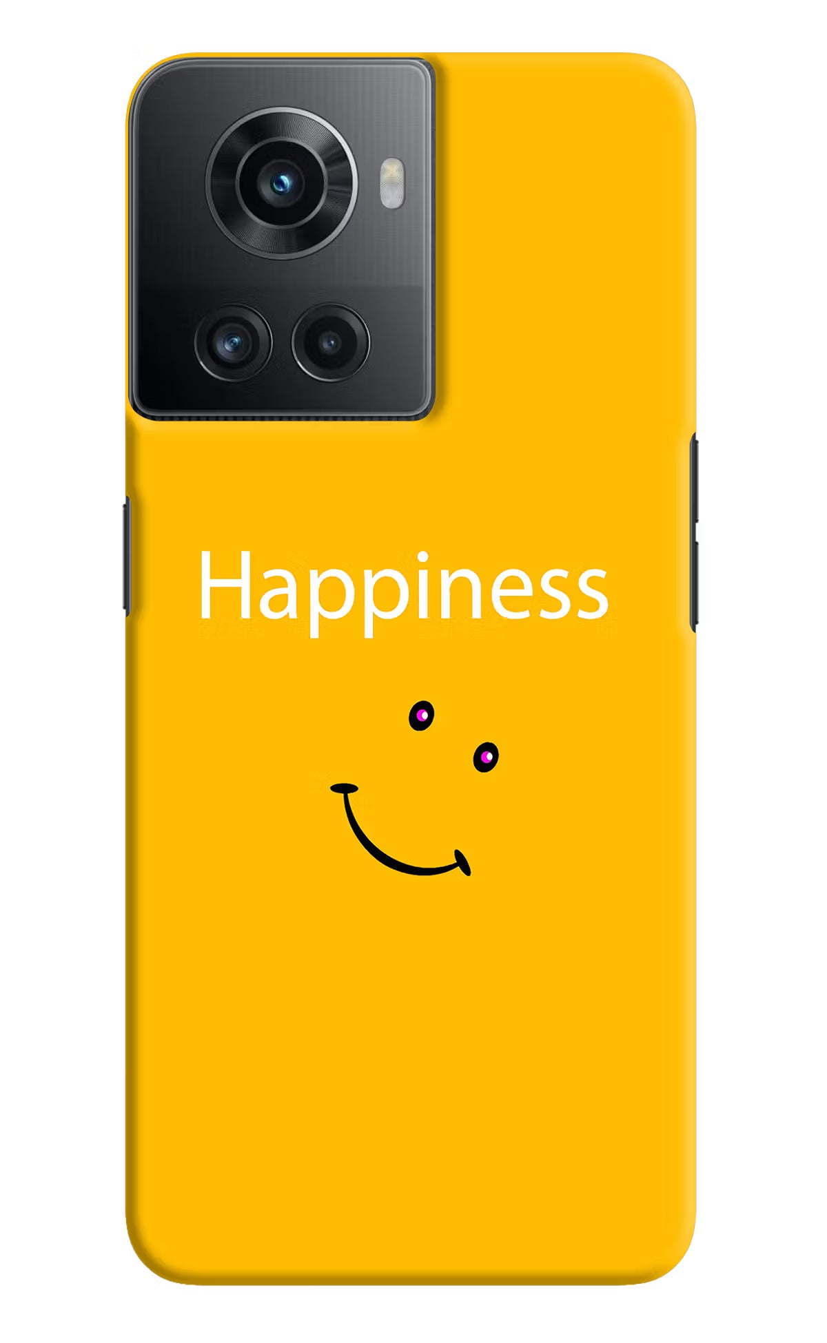 Happiness With Smiley OnePlus 10R 5G Hard Case Back Cover by Casekaro