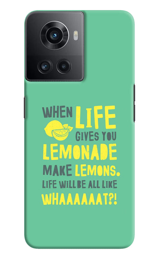 Quote OnePlus 10R 5G Hard Case Back Cover by Casekaro