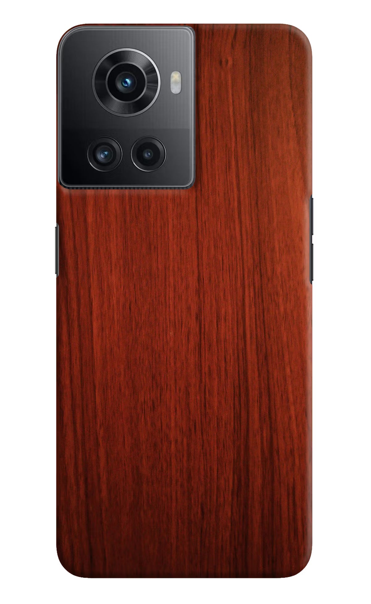Wooden Plain Pattern OnePlus 10R 5G Hard Case Back Cover by Casekaro