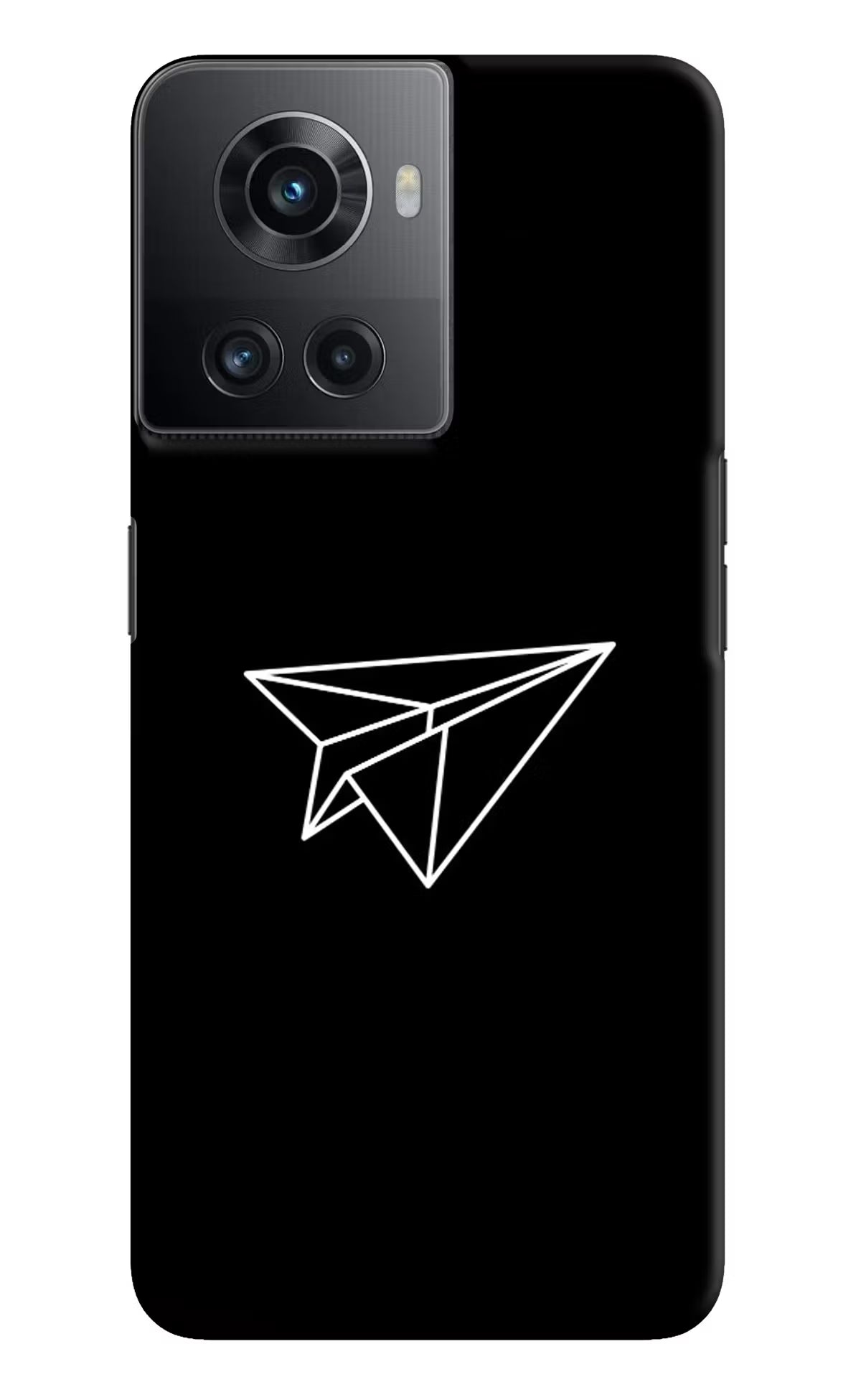 Paper Plane White OnePlus 10R 5G Hard Case Back Cover by Casekaro