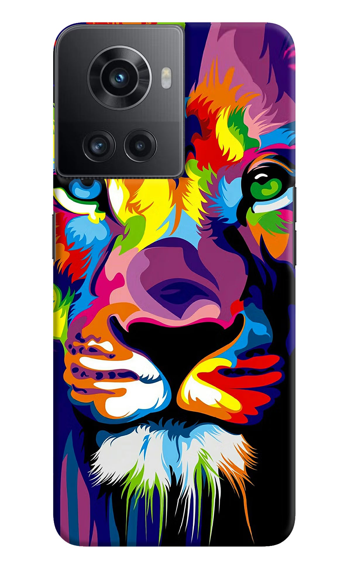 Lion OnePlus 10R 5G Hard Case Back Cover by Casekaro