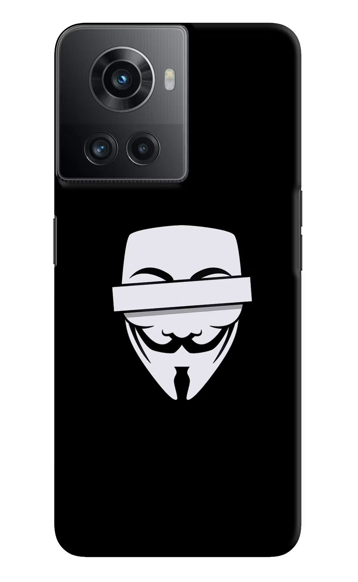 Anonymous Face OnePlus 10R 5G Hard Case Back Cover by Casekaro