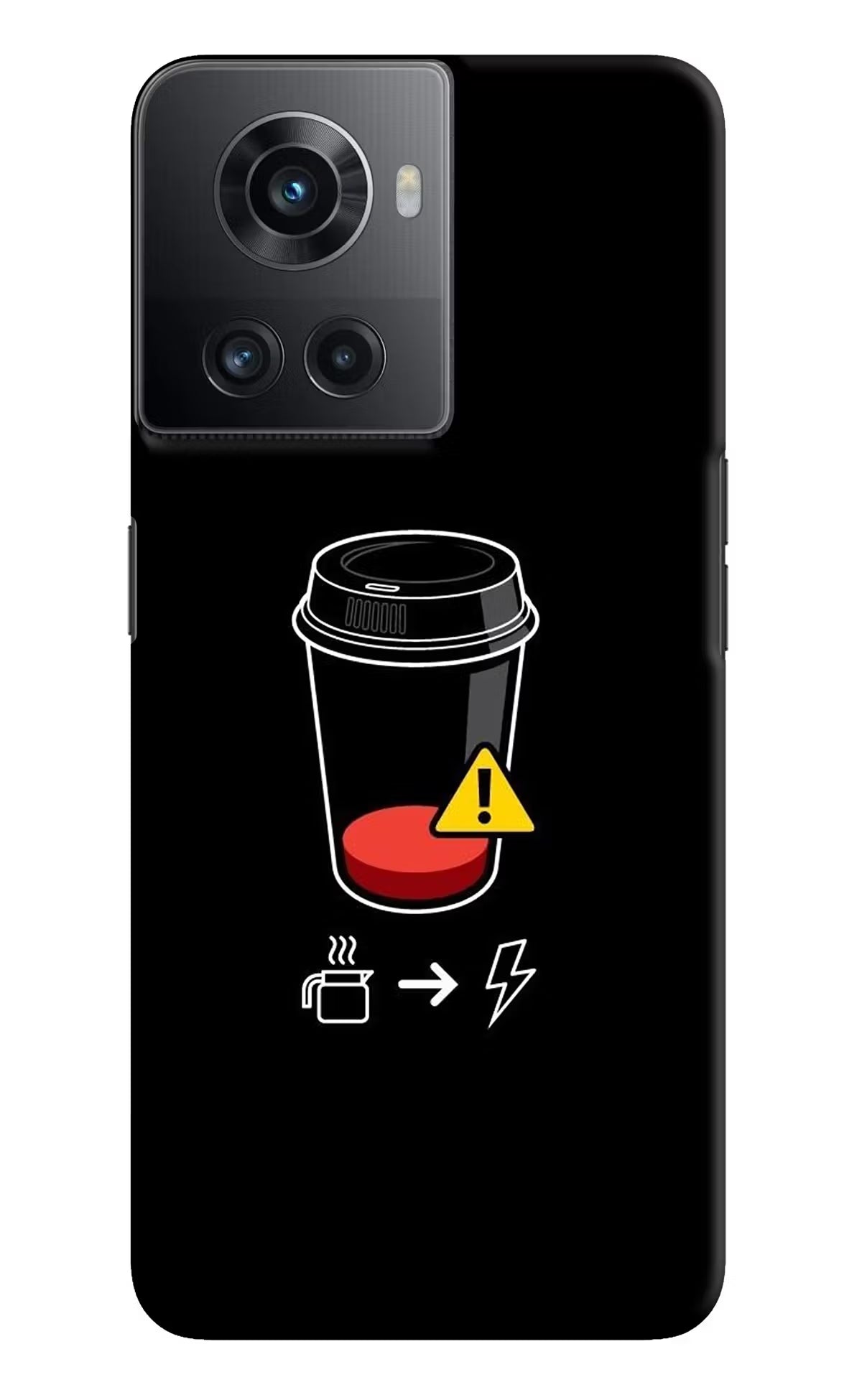 Coffee OnePlus 10R 5G Hard Case Back Cover by Casekaro