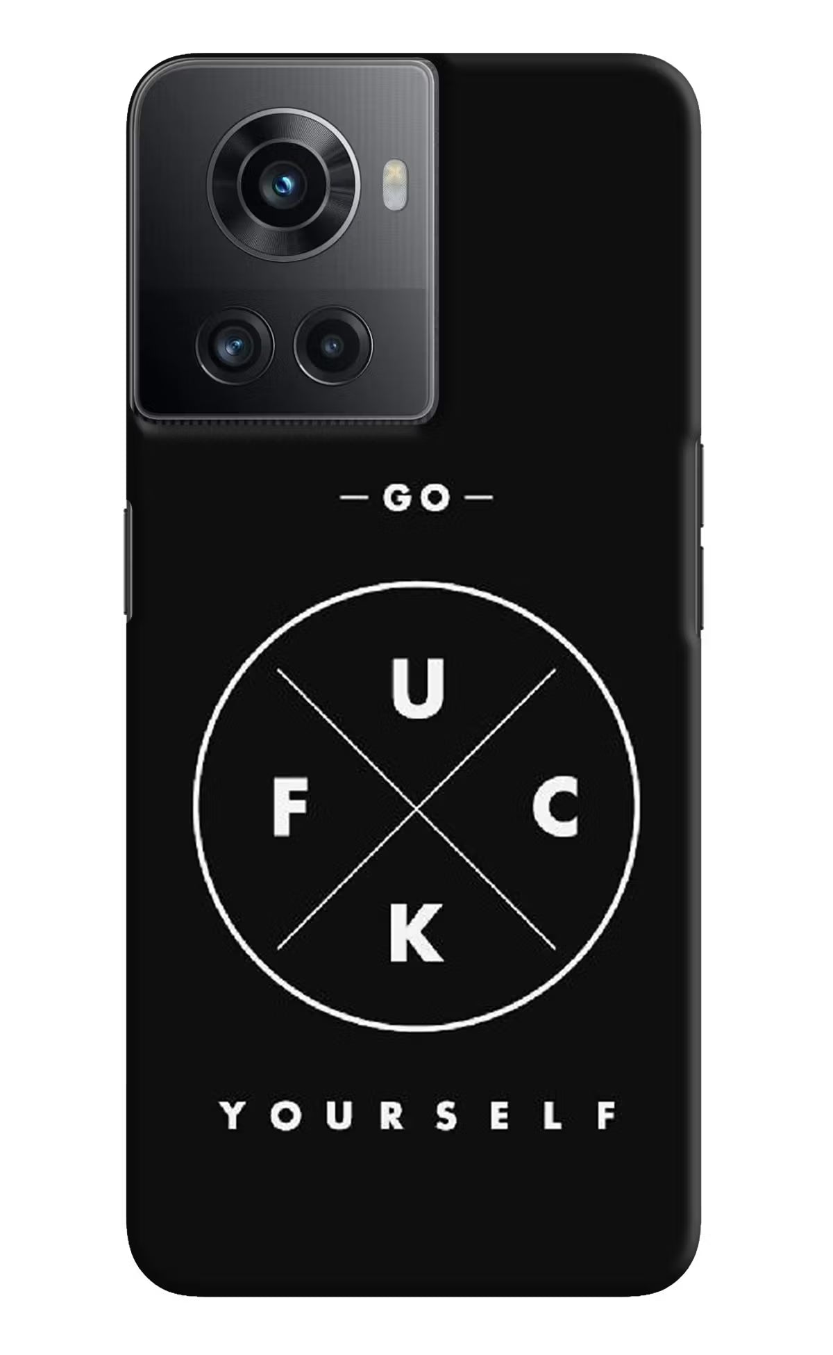 Go Fuck Yourself OnePlus 10R 5G Hard Case Back Cover by Casekaro