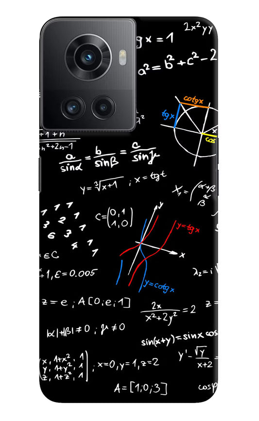 Mathematics Formula OnePlus 10R 5G Hard Case Back Cover by Casekaro