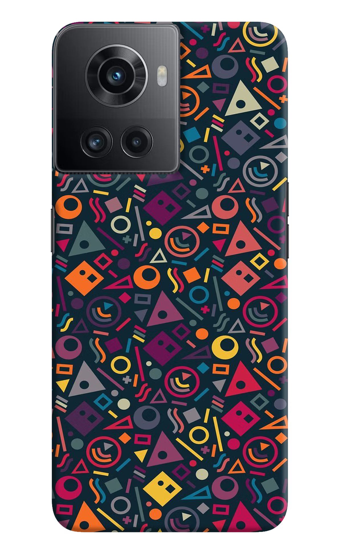 Geometric Abstract OnePlus 10R 5G Hard Case Back Cover by Casekaro