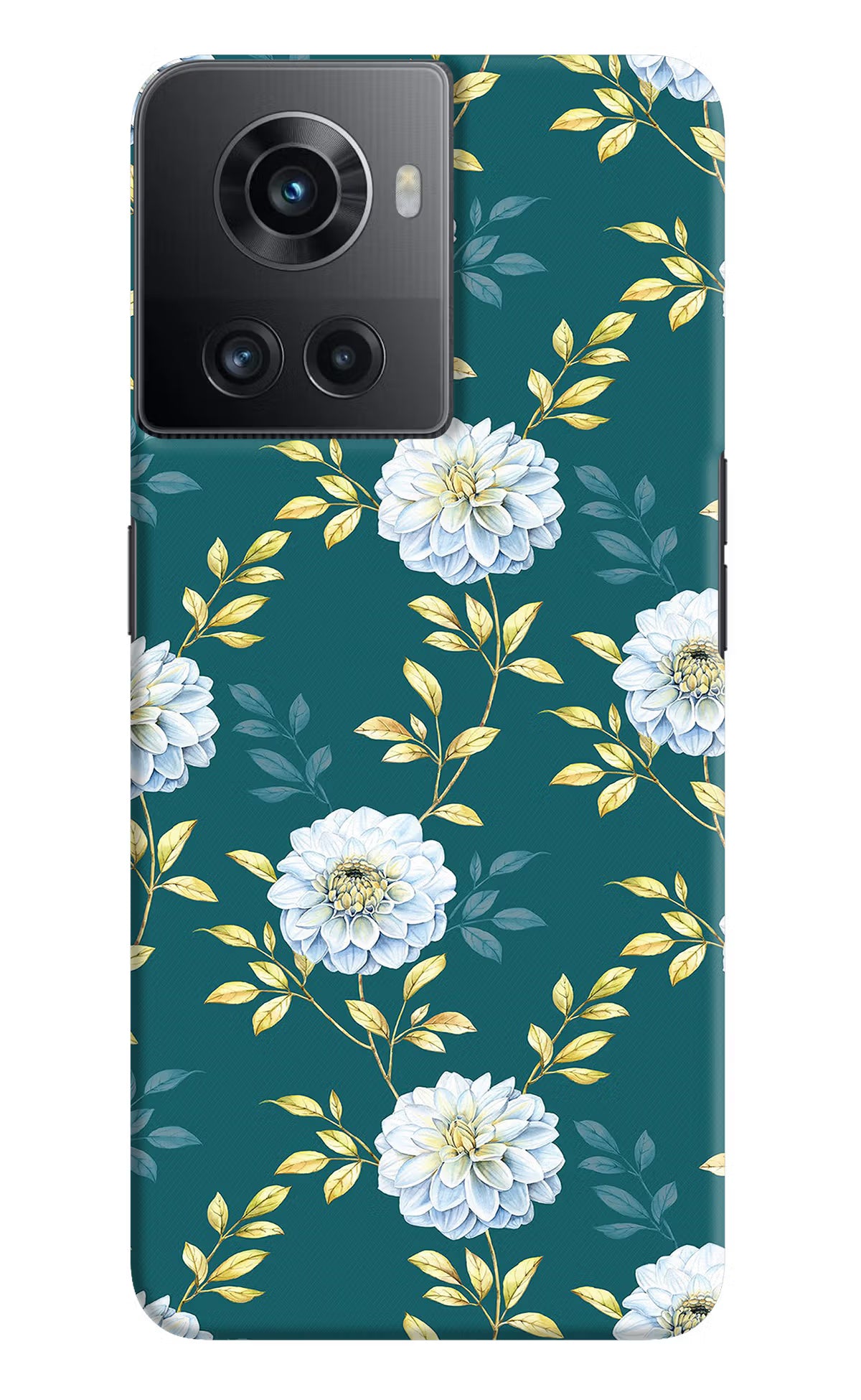 Flowers OnePlus 10R 5G Hard Case Back Cover by Casekaro