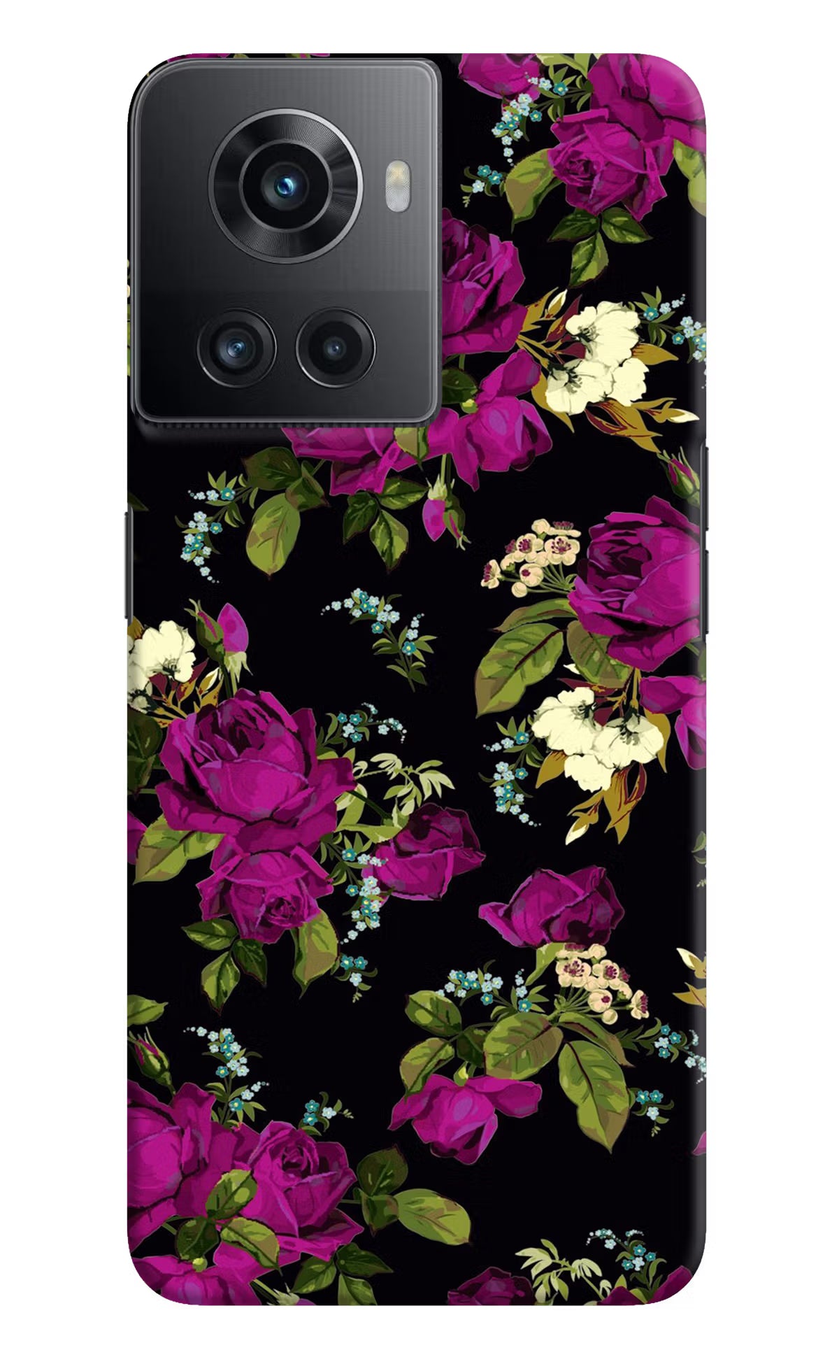 Flowers OnePlus 10R 5G Hard Case Back Cover by Casekaro