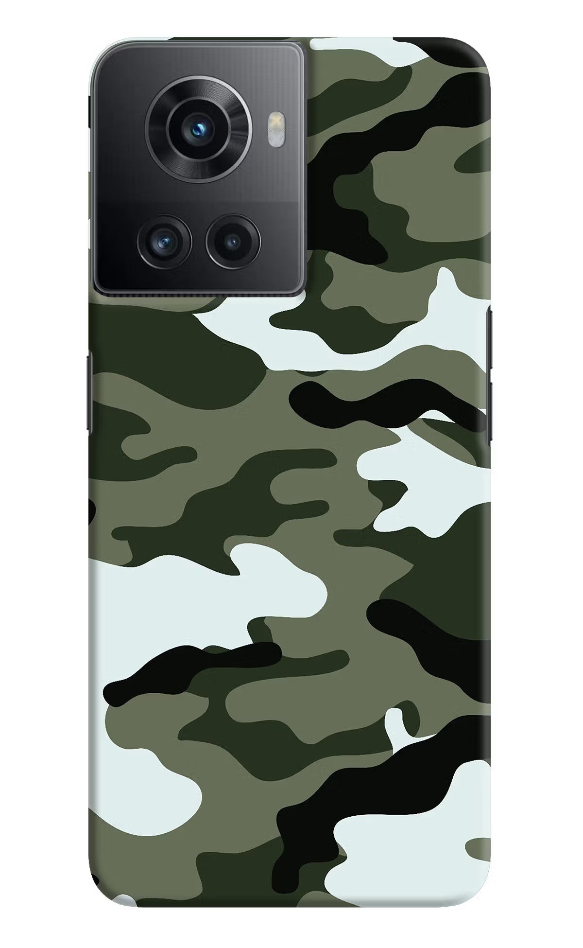 Camouflage OnePlus 10R 5G Hard Case Back Cover by Casekaro