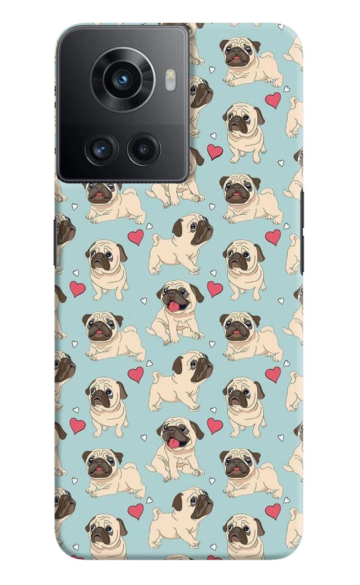 Pug Dog OnePlus 10R 5G Hard Case Back Cover by Casekaro