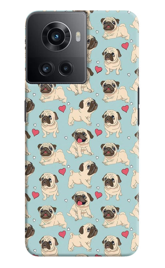 Pug Dog OnePlus 10R 5G Hard Case Back Cover by Casekaro