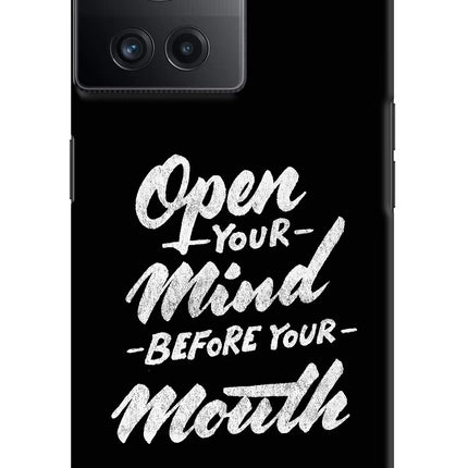Open Your Mind Before Your Mouth OnePlus 10R 5G Hard Case Back Cover by Casekaro