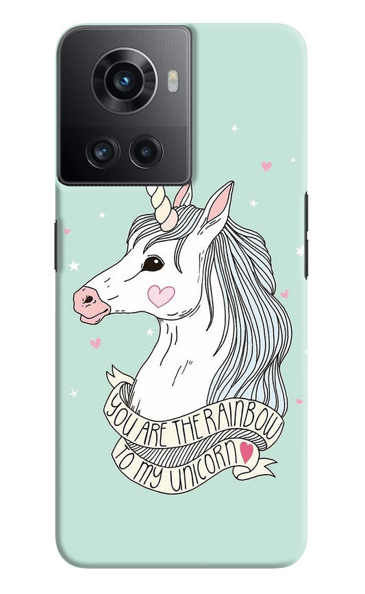 Unicorn Wallpaper OnePlus 10R 5G Hard Case Back Cover by Casekaro